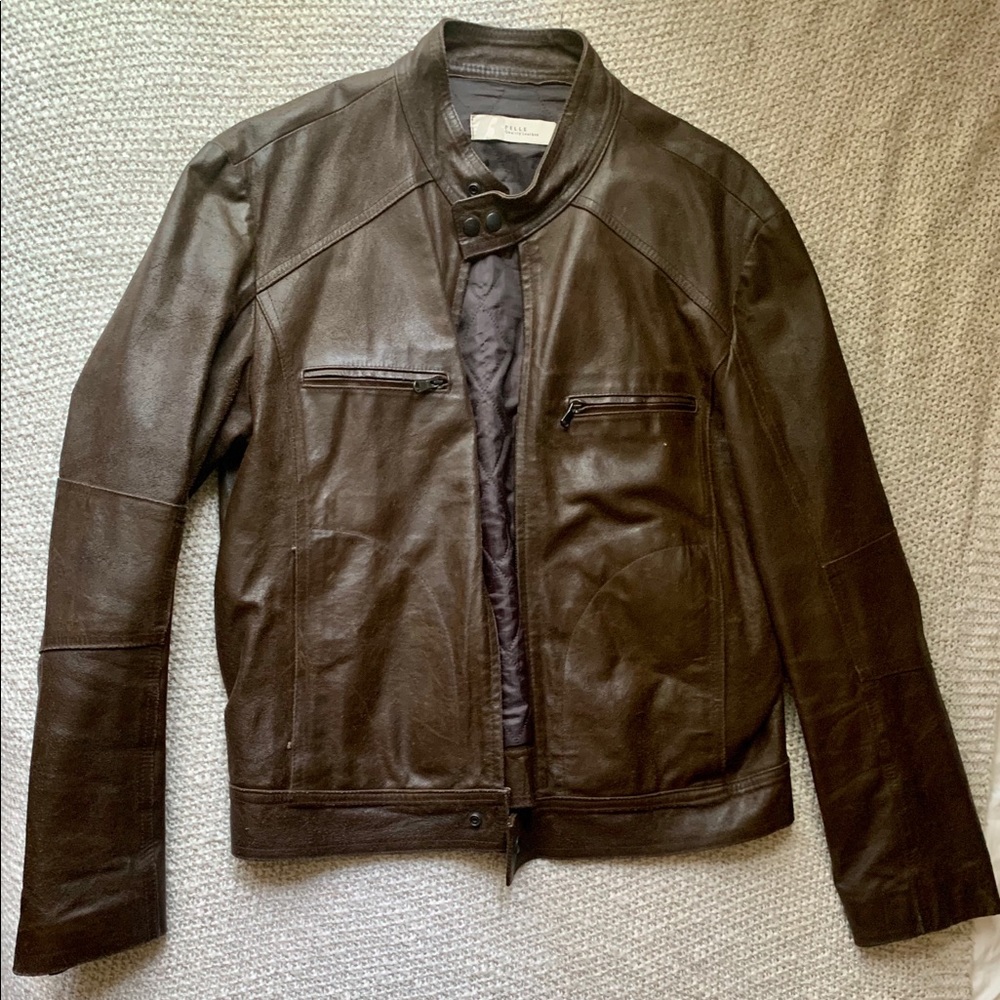 Vintage men’s italian leather jacket